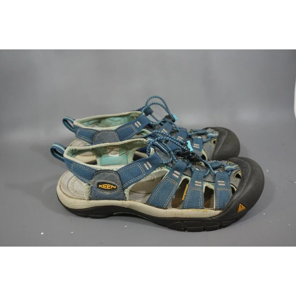 Keen Hiking Sandals Newport H2 Womens Size 9.5 Adjustable Navy Blue White